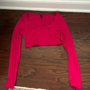 Hot Pink Crop Top